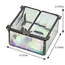 Load image into Gallery viewer, J Devlin Glass Art - Clear Jewelry Box - Double Hinged By J Devlin | Box 185-2