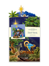 Load image into Gallery viewer, FreshCut Paper LLC - Starlit Nativity (6 Pop-up Greeting Cards)
