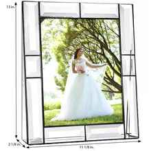 Load image into Gallery viewer, J Devlin Glass Art - Beveled Glass Picture Frame Pic 112 Series: 8x10 Vertical