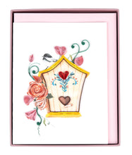Load image into Gallery viewer, Quilling Card - Quilled Birdhouses Note Card Box Set