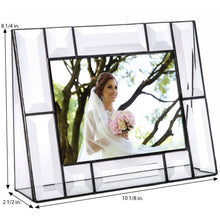 Load image into Gallery viewer, J Devlin Glass Art - Beveled Glass Picture Frame Pic 112 Series: 5x7 Horizontal