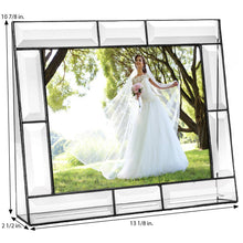 Load image into Gallery viewer, J Devlin Glass Art - Beveled Glass Picture Frame Pic 112 Series: 8x10 Horizontal