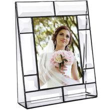 Load image into Gallery viewer, J Devlin Glass Art - Beveled Glass Picture Frame Pic 112 Series: 5x7 Vertical