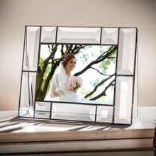 Load image into Gallery viewer, J Devlin Glass Art - Beveled Glass Picture Frame Pic 112 Series: 5x7 Horizontal
