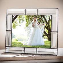 Load image into Gallery viewer, J Devlin Glass Art - Beveled Glass Picture Frame Pic 112 Series: 8x10 Horizontal