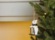 Load image into Gallery viewer, Abbott - Skiing Polar Bear Ornament-