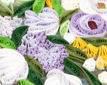 Load image into Gallery viewer, Quilling Card - Artist Series - Quilled Spring Bouquet, Renoir Greeting Card