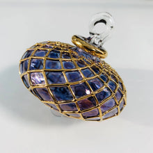 Load image into Gallery viewer, Dandarah (Ships from USA) - Blown Glass Small Ornament - Diamond Toupie: Emerald