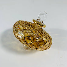Load image into Gallery viewer, Dandarah (Ships from USA) - Blown Glass Small Ornament - Diamond Toupie: Emerald