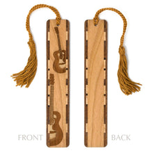 Load image into Gallery viewer, Mitercraft - Acoustic Guitar Handmade Engraved Wooden Bookmark