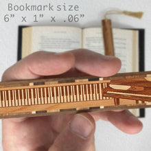 Load image into Gallery viewer, Mitercraft - Piano Musical Instrument Handmade Engraved Wooden Bookmark