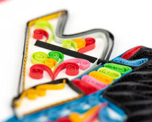 Load image into Gallery viewer, Quilling Card - Quilled Grand Piano Greeting Card