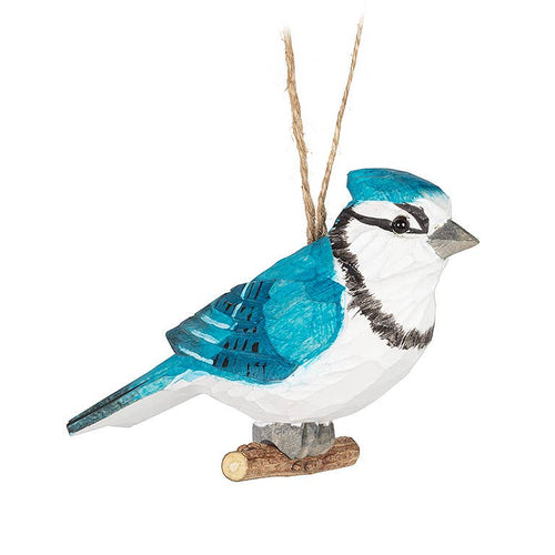 Abbott - Blue Jay Carved Ornament-5
