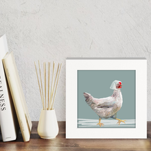 Load image into Gallery viewer, Cathy Walters Art - Rainy Day Hen Happy Square