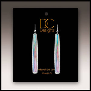 Illustrated Light & DC Designs - Carnation Abstract Icicle Multilayer Handmade Earrings