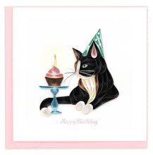 Load image into Gallery viewer, Quilling Card - Quilled Cat Birthday Card | Animal Lover Birthday Card