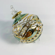 Load image into Gallery viewer, Dandarah (Ships from USA) - Blown Glass Small Ornament - Garland: Light Blue No Line