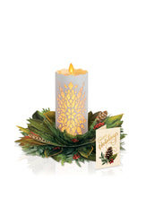 Load image into Gallery viewer, FreshCut Paper LLC - Holiday Candle with Lights (6 Pop-up Greeting Cards)