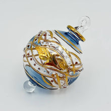 Load image into Gallery viewer, Dandarah (Ships from USA) - Blown Glass Small Ornament - Garland: Light Blue No Line