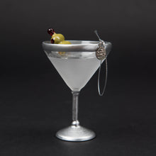 Load image into Gallery viewer, Love &amp; Victory - Martini Cocktail Holiday Ornament Christmas Decor