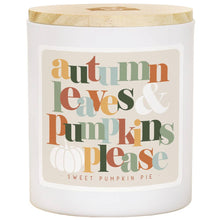 Load image into Gallery viewer, Sincere Surroundings - Autumn Leaves Colorful - PIE - Candles