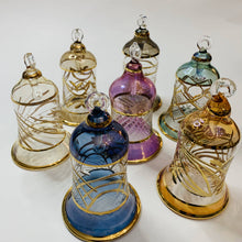 Load image into Gallery viewer, Dandarah (Ships from USA) - Blown Glass Ornament - Engraved Bell: Pink