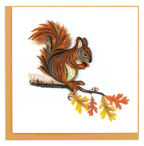 Quilling Card - Squirrel