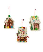 Load image into Gallery viewer, Kurt S. Adler, Inc. - 3.74&quot;B/O GINGERBREAD LED CANDY HSE ORNAMENTS