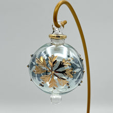 Load image into Gallery viewer, Dandarah (Ships from USA) - Blown Glass Small Ornament - Colored Snow Flake: Blue