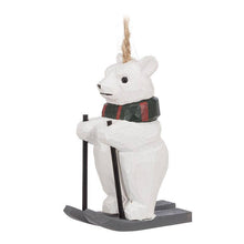 Load image into Gallery viewer, Abbott - Skiing Polar Bear Ornament-