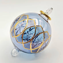 Load image into Gallery viewer, Dandarah (Ships from USA) - Blown Glass Ornament - Celestial Star Blue