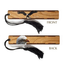Load image into Gallery viewer, Mitercraft - Bald Eagle Bird (Double-Sided)  Wooden Bookmark