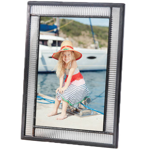 J Devlin Glass Art - Fluted Glass Picture Frame 4x6
