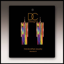 Load image into Gallery viewer, Illustrated Light &amp; DC Designs - Multicolor Copper Accent Multilayer Earrings