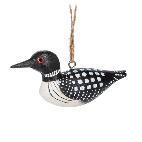 Abbott - Loon Carved Ornament-4