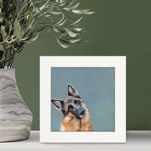 Load image into Gallery viewer, Cathy Walters Art - Head Tilt German Shepherd Happy Square