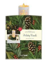 Load image into Gallery viewer, FreshCut Paper LLC - Holiday Candle with Lights (6 Pop-up Greeting Cards)