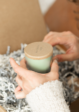 Load image into Gallery viewer, Eco Candle Company - 6oz eco candle EUCALYPTUS SAGE