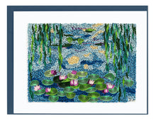 Load image into Gallery viewer, Quilling Card - Artist Series - Quilled Water Lilies 1916-19, Monet Card