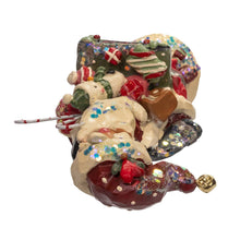 Load image into Gallery viewer, Kurt S. Adler, Inc. - 9" Snow Town Santa With Gift &amp; Snowman Table Piece