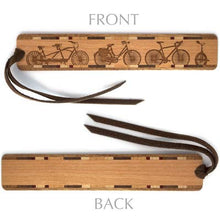 Load image into Gallery viewer, Mitercraft - Bicycles Engraved Wooden Bookmark