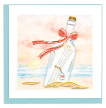 Load image into Gallery viewer, Quilling Card - Message in a Bottle