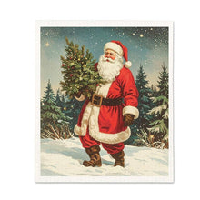Load image into Gallery viewer, Abbott - Vintage Santa Christmas Dishcloth