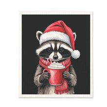 Load image into Gallery viewer, Abbott - Winter Raccoon Dishcloth