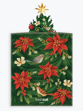 Load image into Gallery viewer, FreshCut Paper LLC - Twinkling Poinsettia Christmas Tree Lights Up