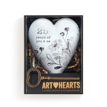 Load image into Gallery viewer, 25 Years of You &amp; Me Art Heart