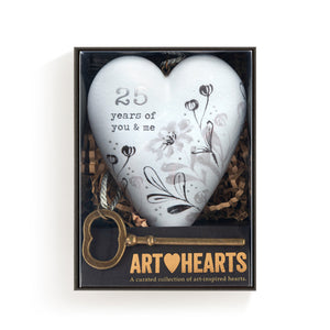 25 Years of You & Me Art Heart