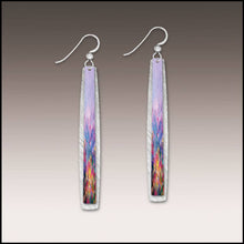 Load image into Gallery viewer, Illustrated Light &amp; DC Designs - Rainbow Abstract Floral Multilayer Icicle Earrings