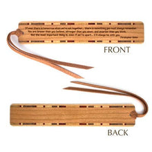 Load image into Gallery viewer, Mitercraft - Christopher Robin Quote Engraved Handmade Wooden Bookmark