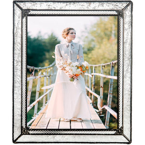 J Devlin Glass Art - Vintage Wedding Picture Frame 8x10